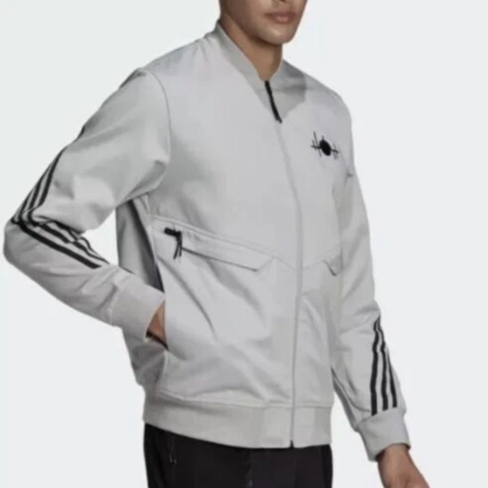 Adidas Gray Bomber Jacket